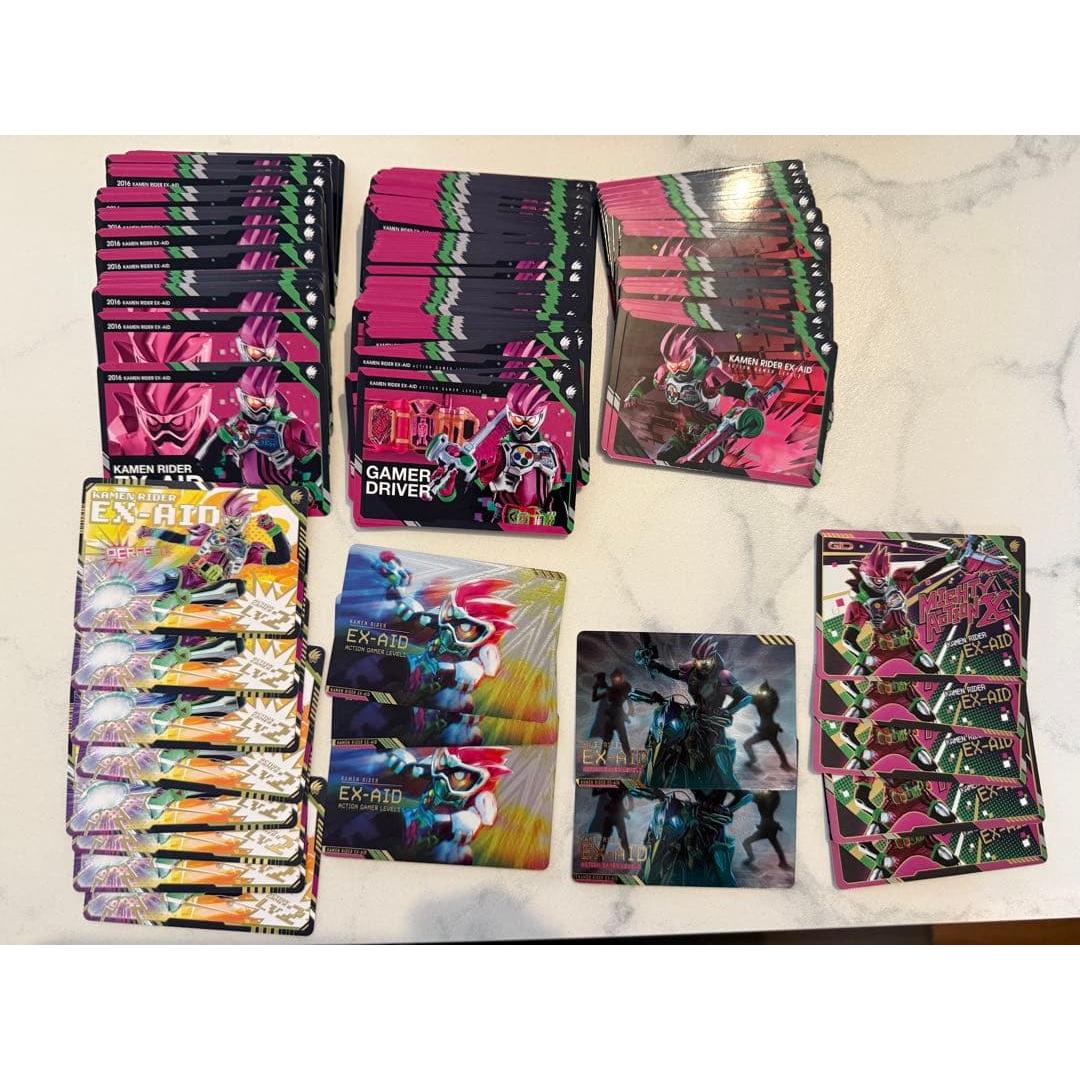 Used Scratch Carddass Kamen Rider Ex-Aid Large quantity Bulk sale Profile must read