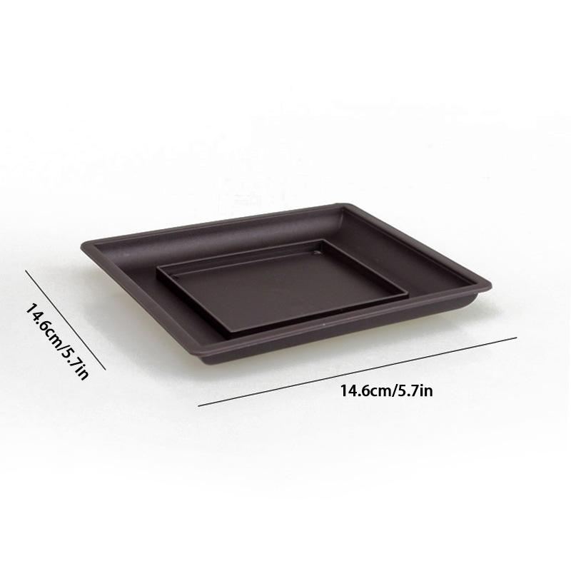 1PC Bonsai Plants Pot Plastic Training Pots Trays Planter With Tray Imitation Purple Sand