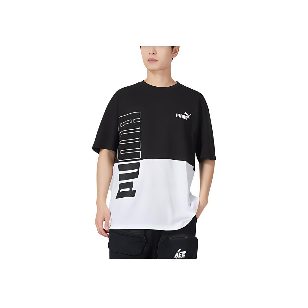 New PUMA Set in Sleeve T Shirt Men's Black 678375-01