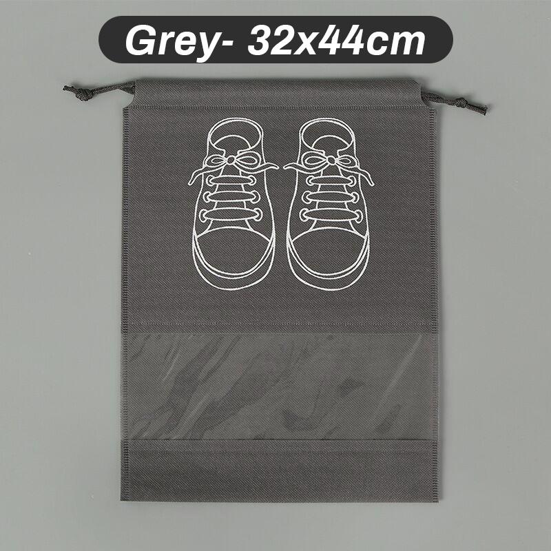 5010x Large Shoe Bags Non-Woven Waterproof Non-Woven Cloth Shoe Storage Bag Portable Travel Packing Pouch Drawstring Organizer 10PCS серый 1990₽