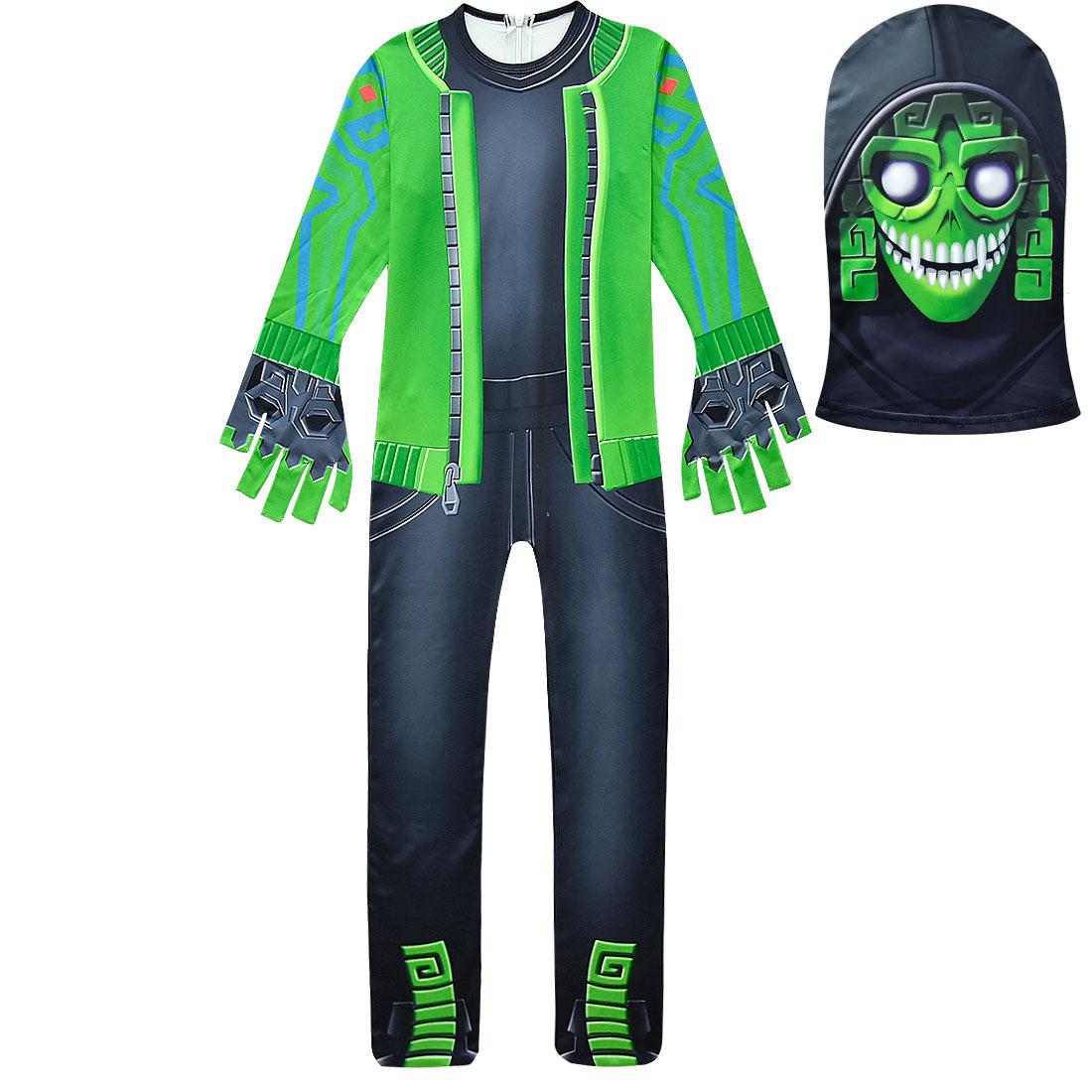 

Fortnite Mezmer Halloween Kids Costume Cartoon Fish Boss Jumpsuit Boy Birthday Party Funny Costumes Carnival Cosplay Suit Kid Friendly Entertaining 120cm