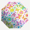 1PC Butterflies Flowers Umbrella-8-Rib Reinforced Portable Folding Travel Suitable for All Seasons Outdoor Daily Use  -J0375