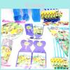 Birthday Animal Crossing Party Supplies Kids Decor Plate Tablecloth Banner Hat