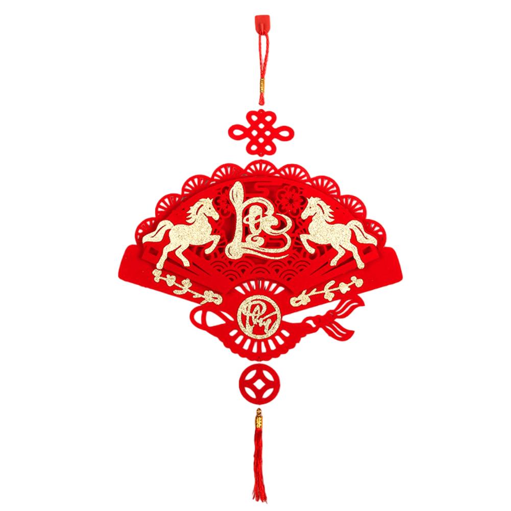 Tet Celebration Tet Hanging Pendant Lunar New Year Charm Traditional Symbols For Good Fortune Non-woven Fabric