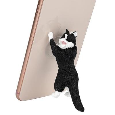Cute Cartoon Cat Phone Sucker Support Simulation Animal Model Phone Holder BK