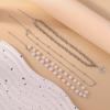 3pcs/set New Crystal Star Pendant Necklaces Pearl Beaded Choker Necklace Women Girls Handmade Jewelry Gift