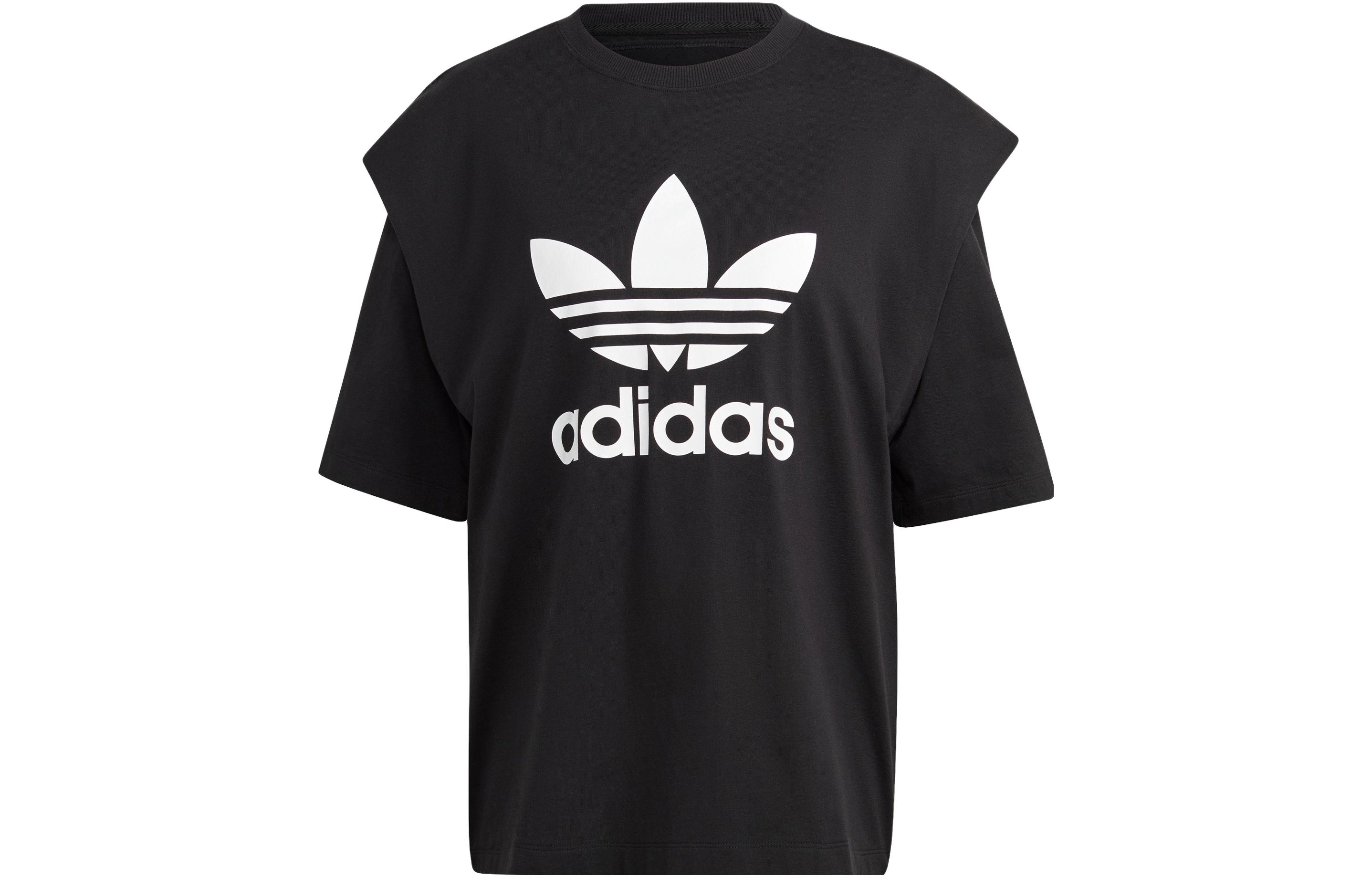 Adidas Originals Cap-sleeve Logo-print T-shirt IC8805 L