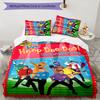 The Wiggles 3pcs Bedding Set Duvet Cover Closure Includes 1 Duvet Cover & 2 Pillowcases for All Seasons Bedroom Home Dorm Decor