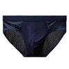 Men Briefs Mesh Stretchy Plus Size Hollow Out Tummy Tightening Underpants for Home