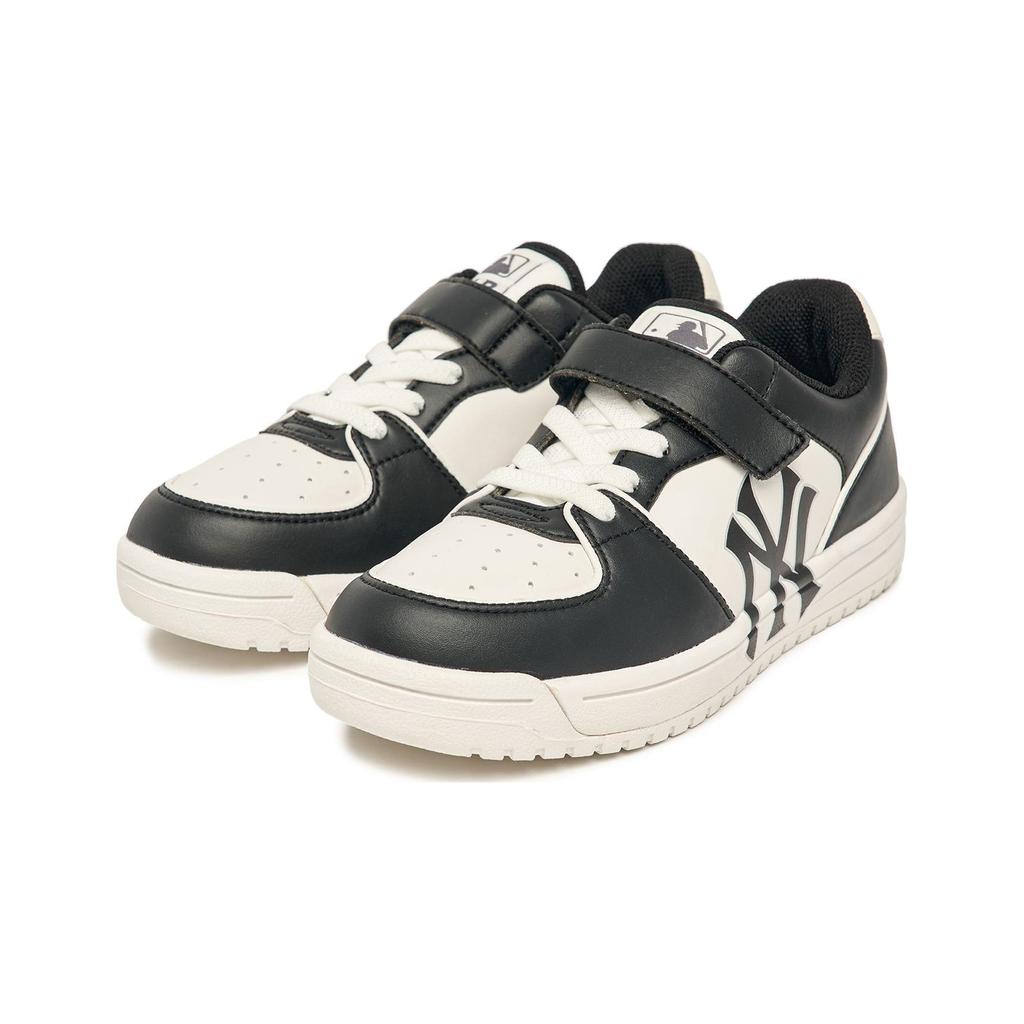 New MLB Chunky Liner Anti-Slip Wear-Resistant Low-Top Kids' Skateboarding Shoes Black White Kids' 7ASXCA13N-50BKS