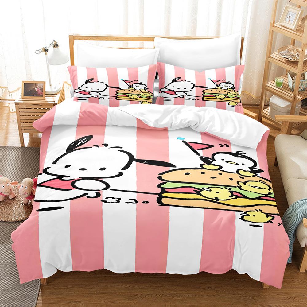 

Pacha Dog 3D Digital Printing Quilt Set Three-Piece Four-Piece Set cover 90 * 200 + and 50 * 75 * 1