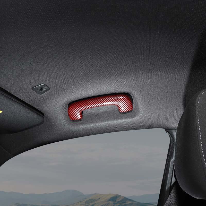 ABS Top Handle Decoration Protective Cover Sticker Fit For Dodge Charger 2011 Up Car Interior Accessories