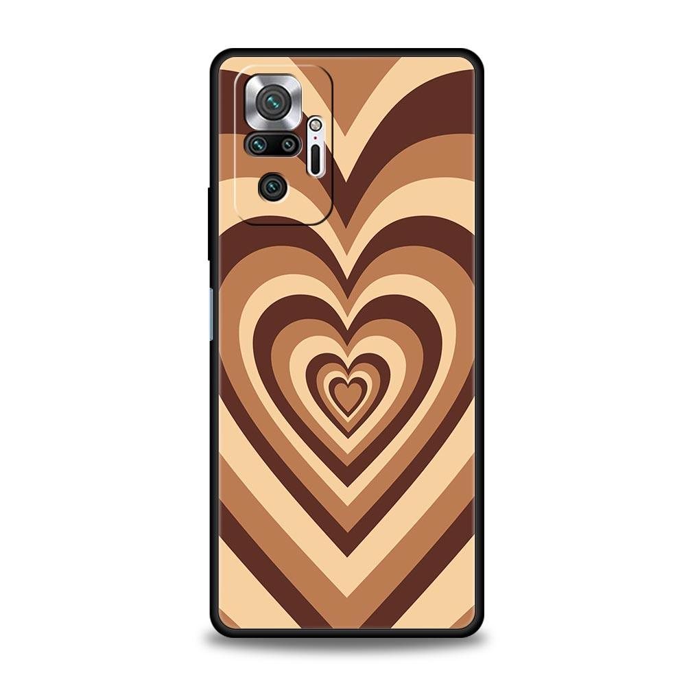Latte Love Kaffee Buntes Herz Handyhülle Für Xiaomi Redmi Note 13 12 5G 11 10 Pro Plus 4G 9S 9 8 7 9T 13C 10C 9C 9A Hülle