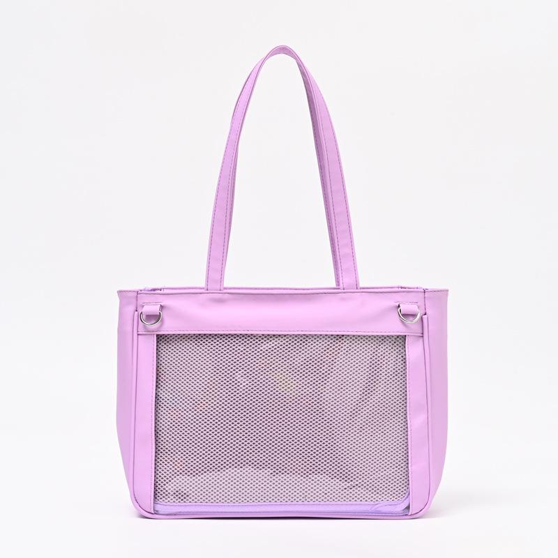 

Japanese ins cute portable shoulder bag 20cm cotton doll bag going out pain bag student casual big bag female фіолетовий