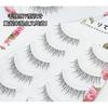Lashie - Set of 5 Pairs: Criss Cross Clear Band False Eyelashes