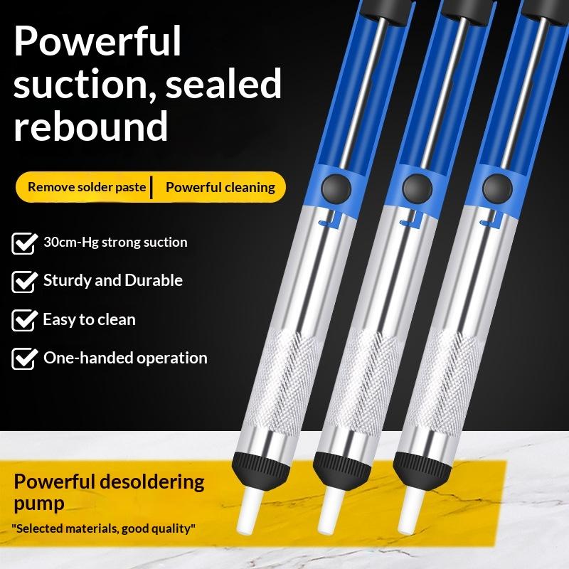 Soldering Sucker Pen Aluminum Metal Desoldering Pump Suction Tin Gun Removal Vacuum Soldering Iron Desolder Hand Welding Tools