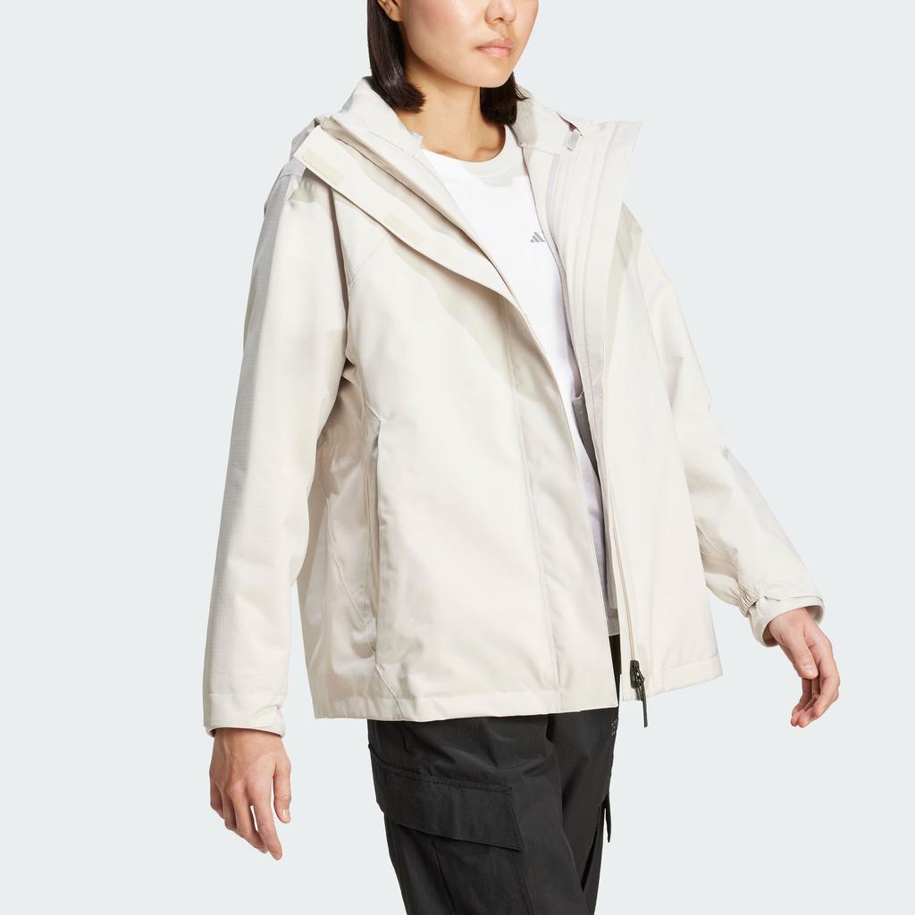 adidas Terrex Xploric 3-In-1 Hooded Waterproof Windproof Jacket Women Jacket JV8690