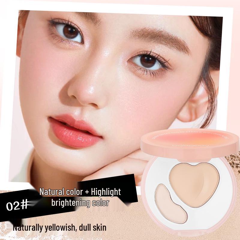 

BaBaoOu Dual-Effect Sculpting Highlighter Palette - Matte & Glitter Long-Lasting Natural Contour 8.8g