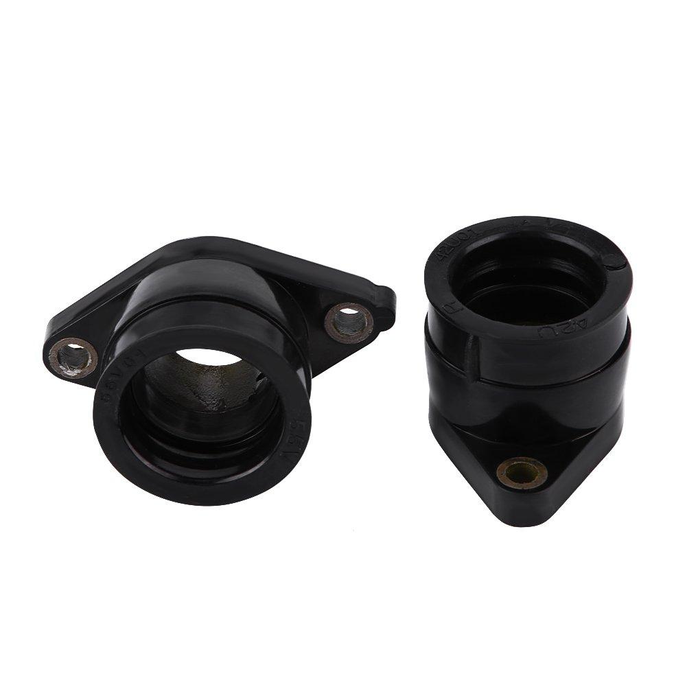 Aramox Motorcycle Carburetor, 2PSC Carburetor Cab Intake Manifold Boot/Joint (Yamaha) TT350 86-87 XT350 85-00 42U-13596-01-00