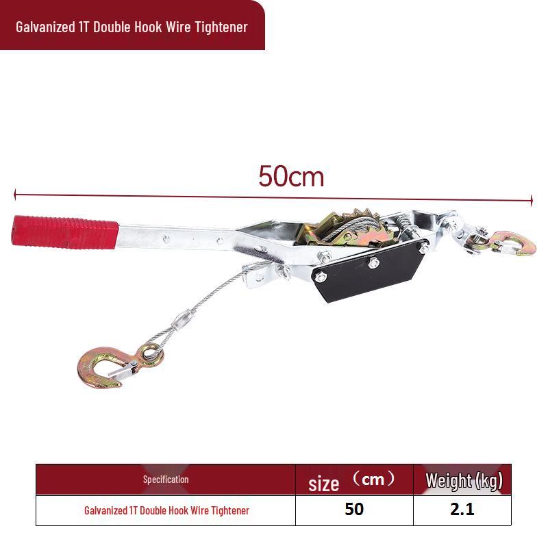 Manual Double-Hook Wire Ratchet Tightener Puller