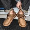 Pánská ležérní obuv Pohodlná retro pánská kožená ležérní obuv Pánská módní retro plochá obuv pro muže Boty