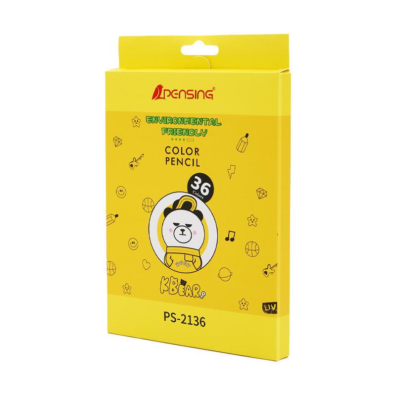 12-Color Little Bear Cartoon Pencils for Back-to-School - Creative, Student-Friendly Colored Pencils in Compact Box