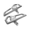 Motorcycle Passenger Floorboard Aluminum Rear Pedal Footpegs Footboard For Harley Touring FLHR Street Electra Glide FLTR Softail