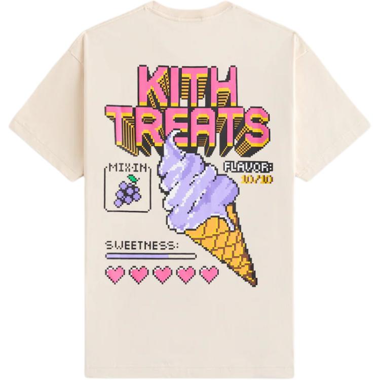 Kith Treats Grape Arcade Tee Waffle Men Tops Pink KHT030201-102