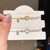 Jewelry Gift For Women Gold Plated Heart Pendant With Artificial Pearl And Zirconia