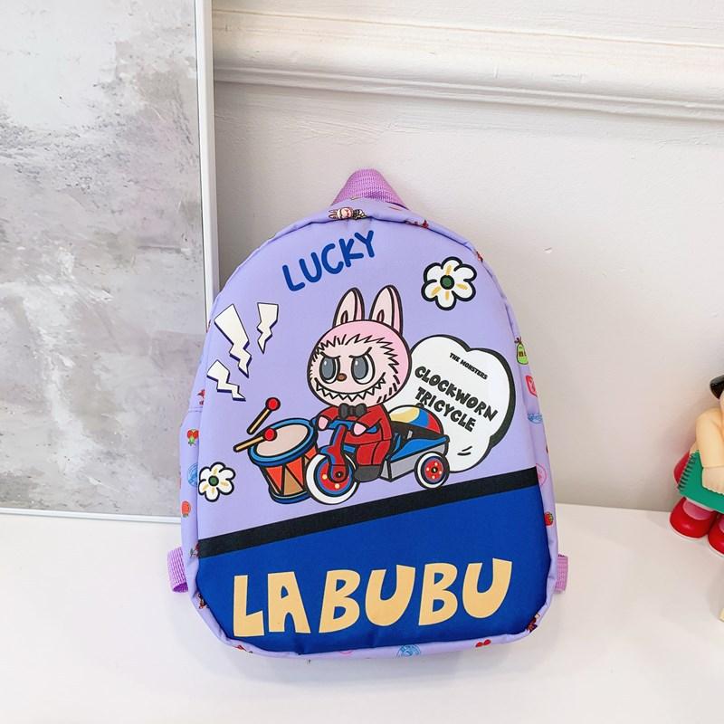 Breathable Color Backpack Nylon School Bag For Preschool Kids Use Daily