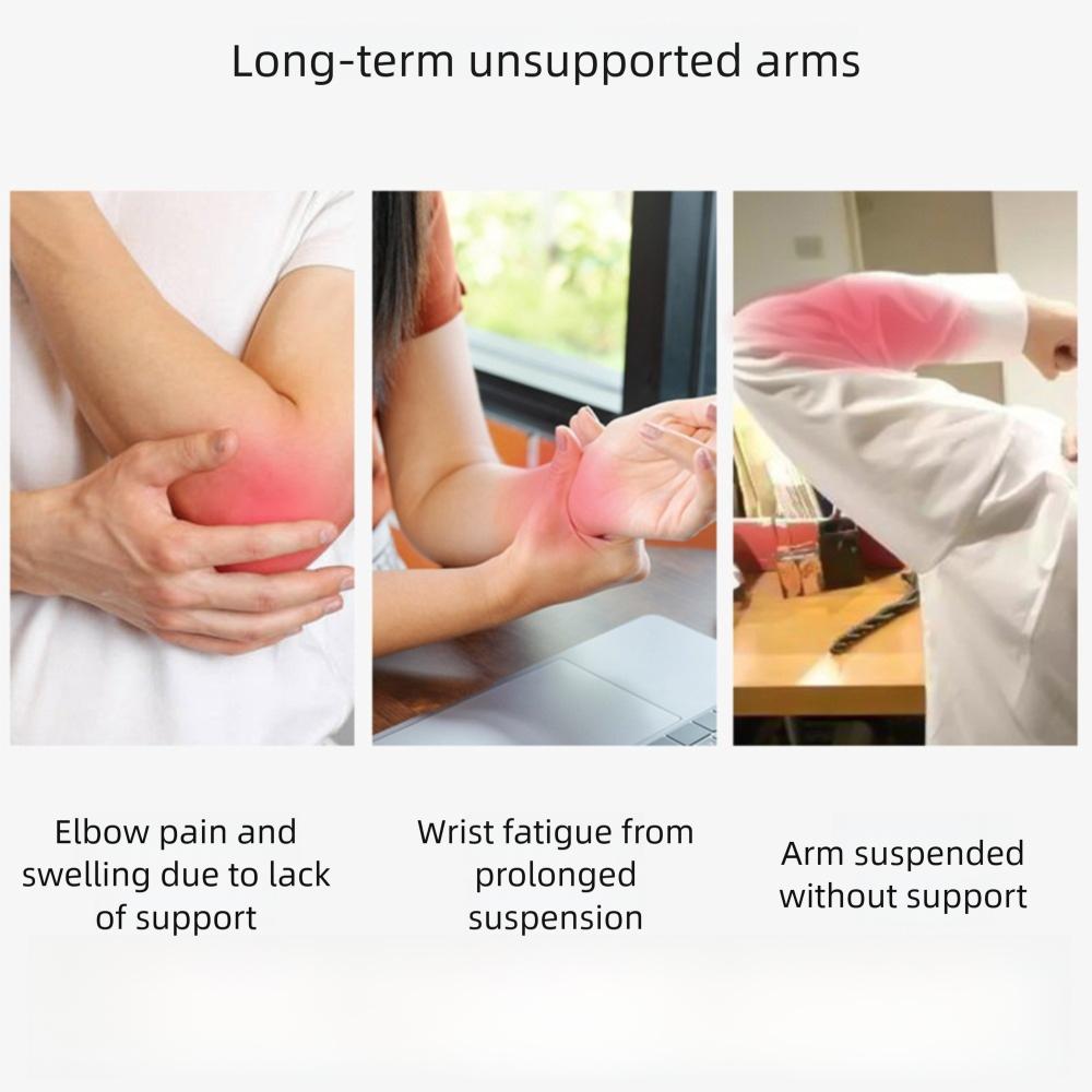 1Pair Memory Foam Inner Core Support Cushion Comfortable Elbow Pillow  for Home Office Game Chair