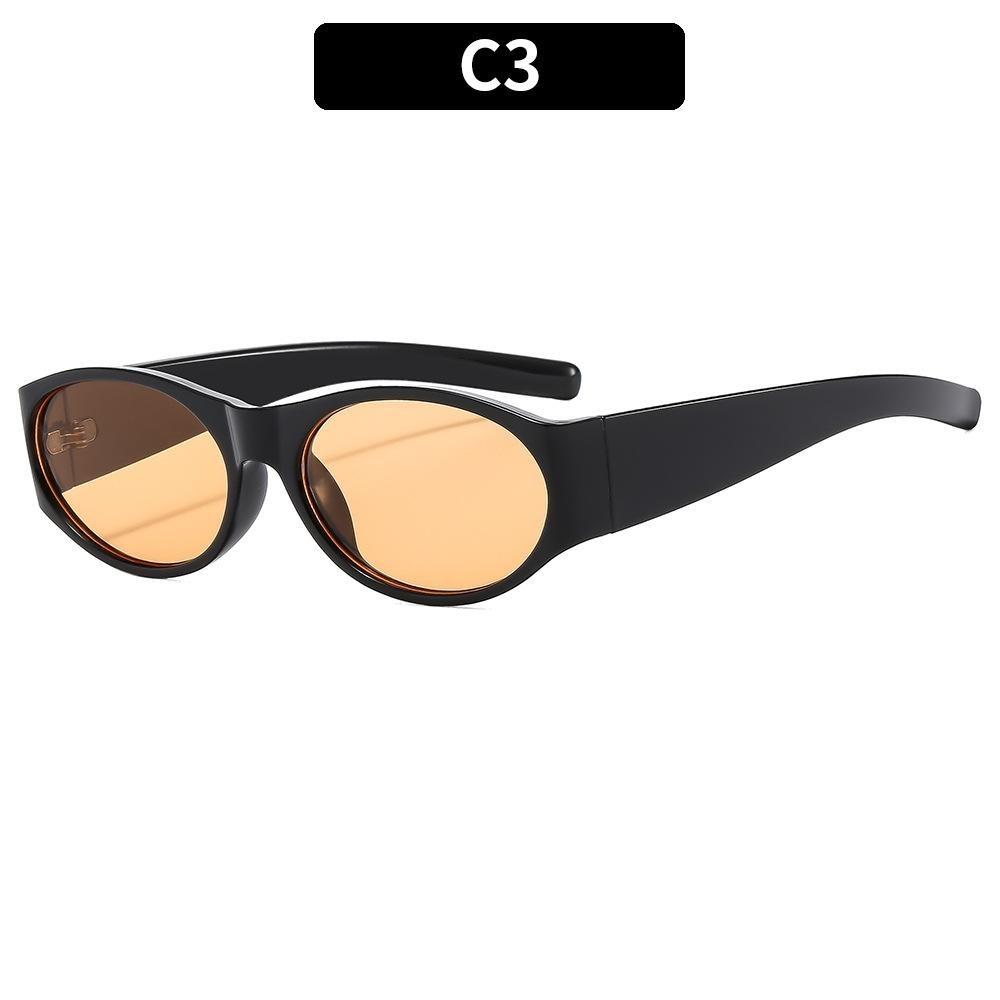 Retro Küçük Oval Çerçeveli Güneş Gözlüğü Kadın Moda Siyah Güneş Gözlüğü Moda Erkek Güneş Gözlüğü Gözlük UV400 Oculos De Sol