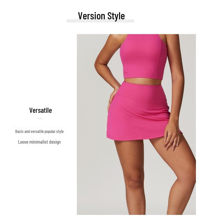 Slim Fit Quick-Dry Tennis & Running Mini Skirt with Anti-Exposure Design