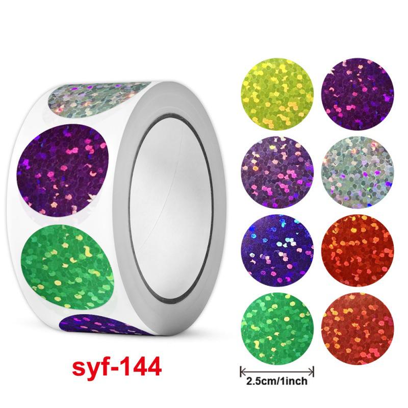 Cross-Border Trade Star Adhesive Stickers - 500/Roll for Reward Charts & Decoration 25mm/500 stickers