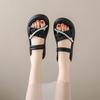 Fashion Aphixta 4.5cm String Bead Sweet Sandals Slip On Women Shoes Two Way Wear Casual Summer Zapatos Mujer Wedges Woman Sandal Size 41
