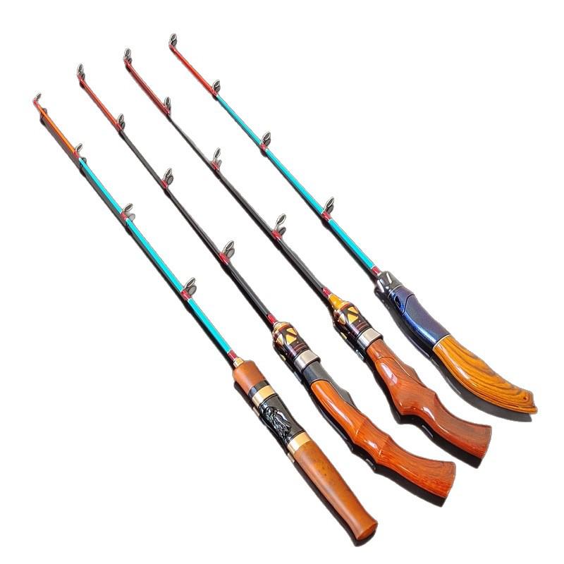 Telescopic Ice Fishing Rod & Reel: Short Solid Tip for Winter Fishing