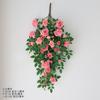 Simulated Rose Vine Bionic Wall Covering Hanging Decoration Green Plants Fake Flower Vine Wall Hanging Flowers Hanging Flowers