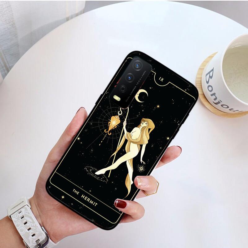 Boska Kobiecość Tarot Etui na Telefon Dla VIVO Y31 Y21 Y70 Y21S Y20 Y72 1907 Y12 Y11S Y53S Y33S Y55 Y76 Y51 Y15S Y01