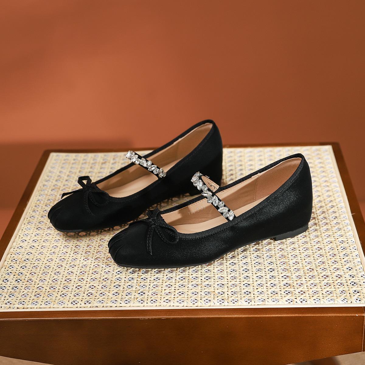 

796-3 туфли-одинарки на плоской подошве с квадратным носком и стразами, новые банкетные туфли-одинарки, свадебные туфли, туфли-одинарки с неглубоким вырезом и скрытой платформой, на низком каблуке 35