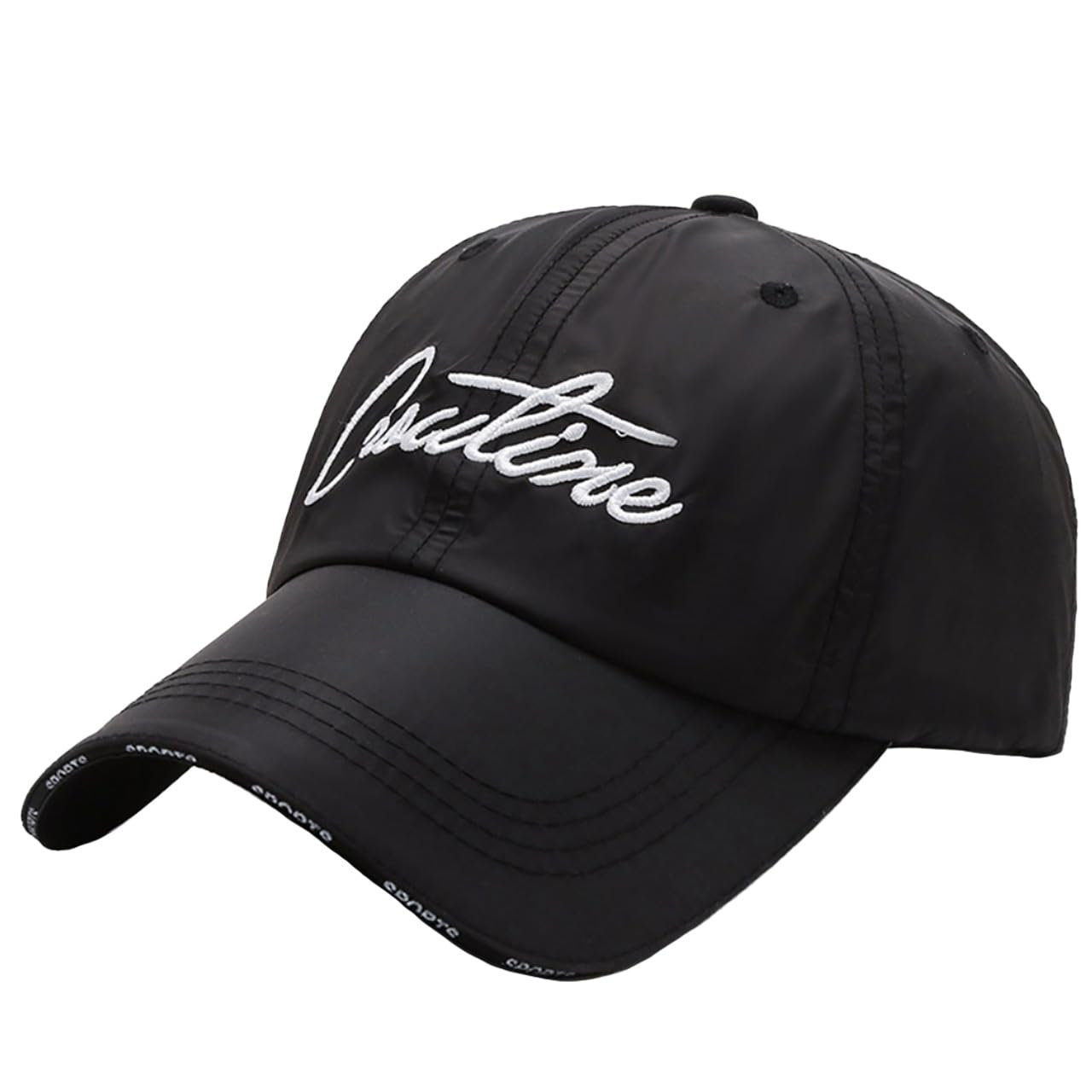 

Кепка Легкая Вышитый Логотип Регулируемая Повседневная Стильная Простая CZA236 [Белый Клык] Мужская (черный) чёрный