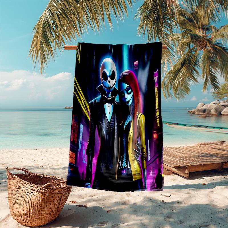 1pc Ethereal Angel Graveyard Microfiber Beach Towels Quick Dry Towel Sand Beach Towels Pool for Travel Swim Pool. S7290160