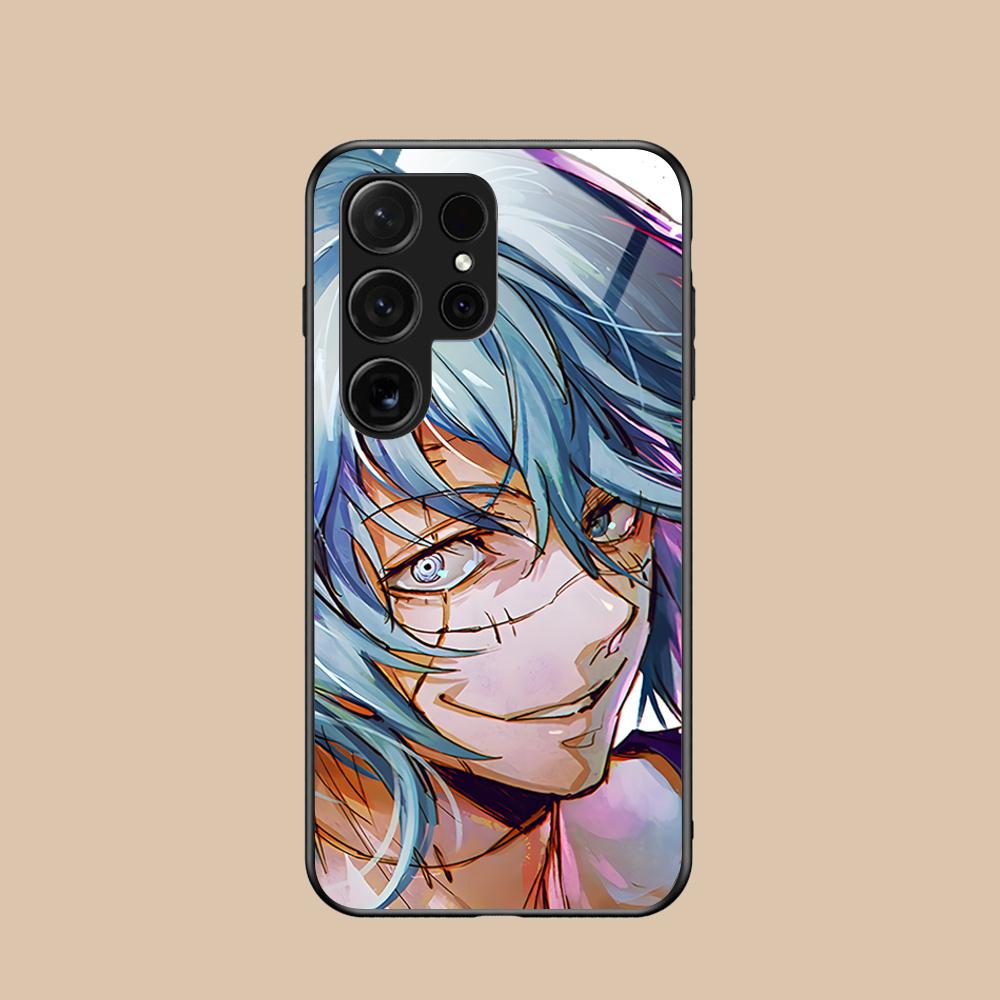 JJK Mahito Phone Case for Samsung Galaxy S26 S25 S24 S23 S22 S21 S20 Note20 Plus FE Ultra Glass Protective Cover