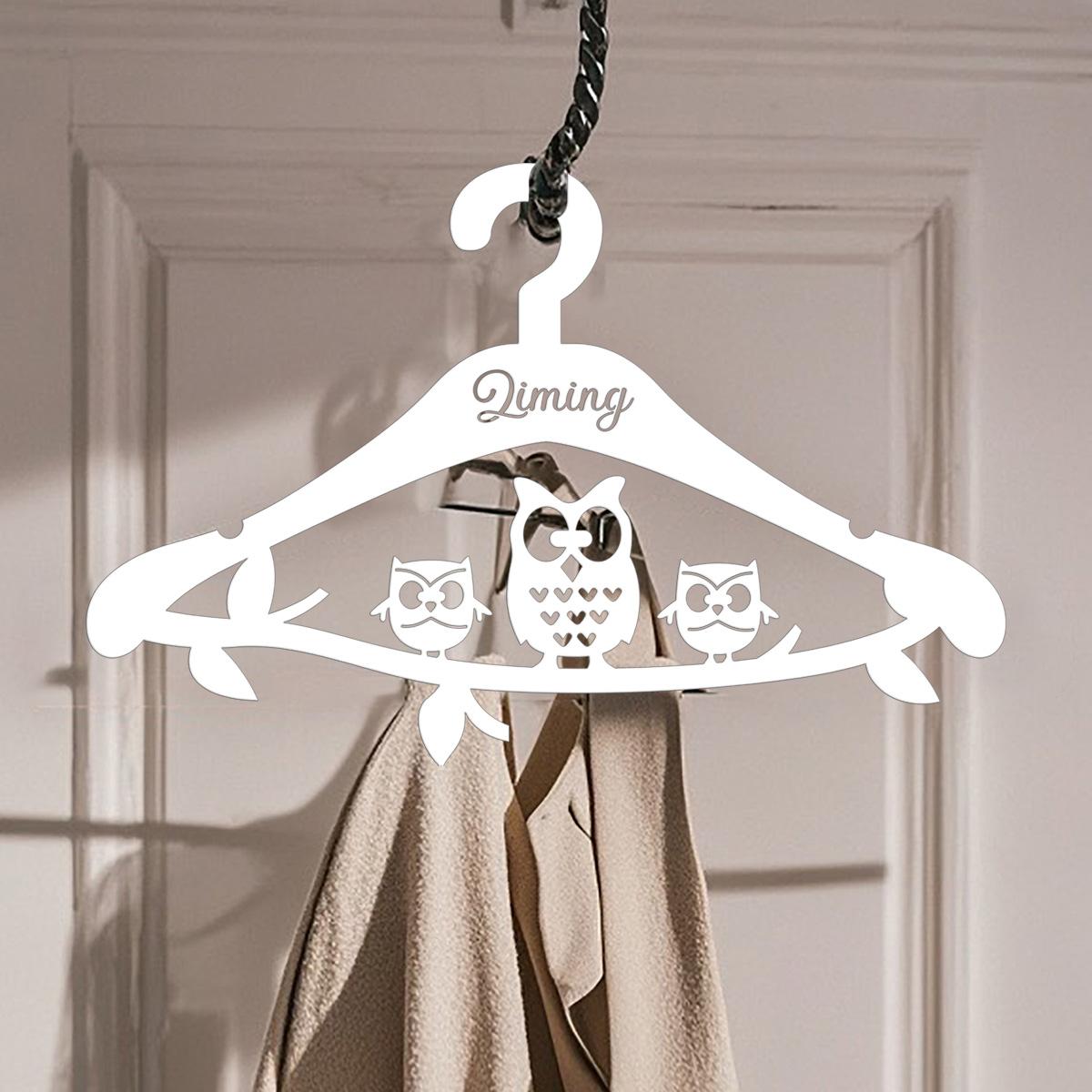 Metal Wall Art Decor, Custom Hanger for Clothes, Personalized Metal Gift, Cartoon Design