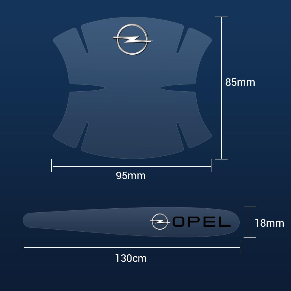 8Pcs Car Door Handle Transparent Protector Sticker Decals For Opel OPC Astra Insignia Corsa Mokka Vectra G H J K F D Accessories