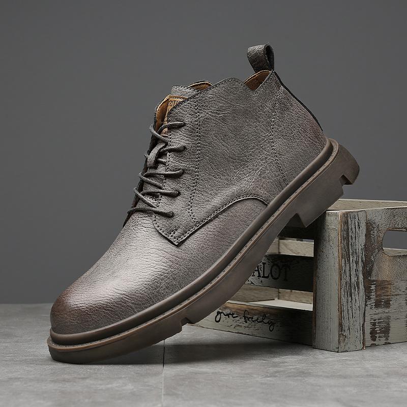Fashion Short Boots Leisure Ankle Boots Men Casual Shoes Male Boots Comfortable Outdoor Shoes Top Quality Basic Boots Mens Shoes