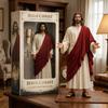 Statua di Gesù Cristo a Braccia Aperte Figura in Scala 1/6 Statuetta di Gesù Cristo Dipinta a Mano per Decorazione d'Interni Regalo per la Casa