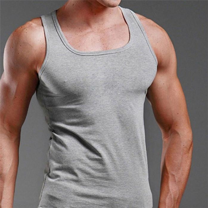 Men's Thin Square Neck Vest Casual Men's Sweatshirt Sports Breathable Vest