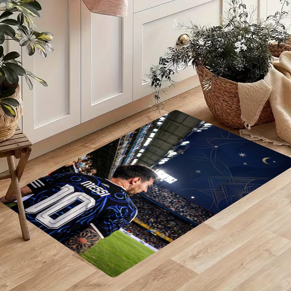 Messi Kitchen Mats Durable Bathroom Pads Comfortable Rugs Carpets For Kitchen Home Office Sink Laundry Room Bathroom Decor