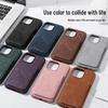 iPhone 17 Leather Magnetic Stand Case with Card Slot