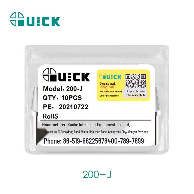 QUICK Kuai Ke TS2200/203H/503 Soldering Iron Tips - Compatible Models 203D/376D In 200-C/D/B/I/J/LB Styles.